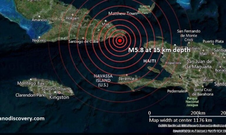 Yon tranblemann tè 5.5 sekwe Kiba ak Ayiti