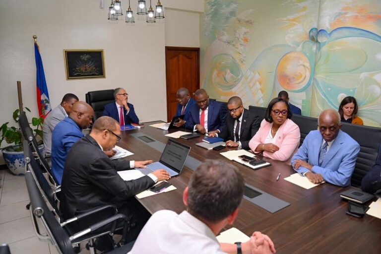 Premye minis Ayisyen an rankontre divès patnè, pou prezante bidjè òganizasyon eleksyon yo